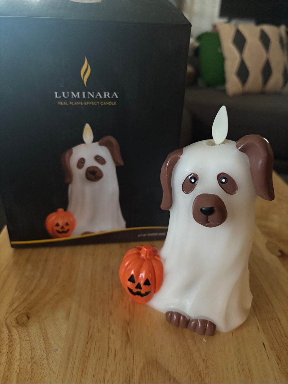 Luminara Ghost Dog Flameless Candle